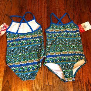Kanu Surf Girls One Piece Swimsuit In Blue